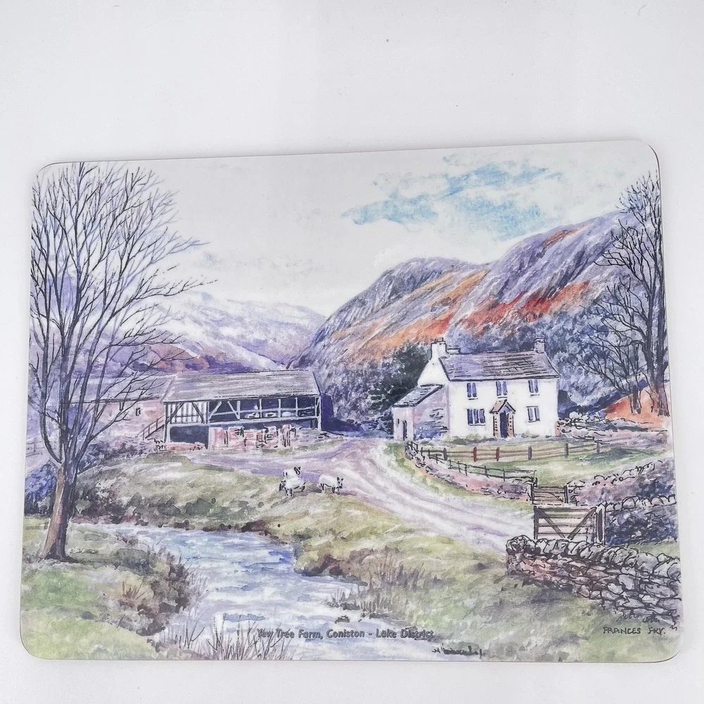 Watchet 6 Melamine Cork backed Placemats Scenes of Lake District UK Enesco Site
